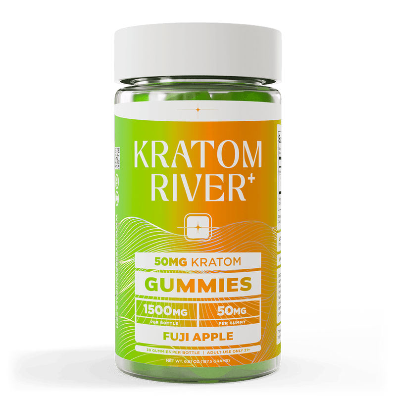Kratom Gummies Gummy Kratom River Fuji Apple 50mg Kratom / 30 Gummies 
