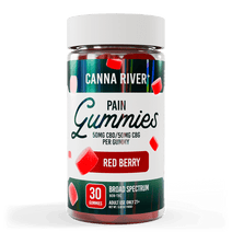 CBD Pain Gummies - Broad Spectrum (Non-THC) / Red Berry / 30 Gummies - 260416BPAINRB