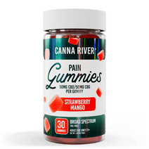 CBD Pain Gummies - Broad Spectrum (Non-THC) / Strawberry Mango / 30 Gummies - 260416BPAINSM