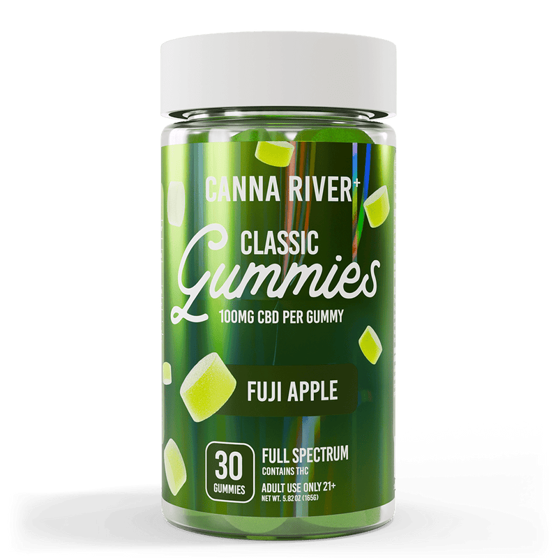 CBD Classic Gummies Gummy Canna River Full Spectrum (Contains THC) Fuji Apple 100mg CBD / 30 Gummies