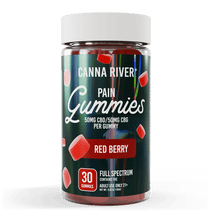 CBD Pain Gummies - Full Spectrum (Contains THC) / Red Berry / 30 Gummies - 260127FPAINRB